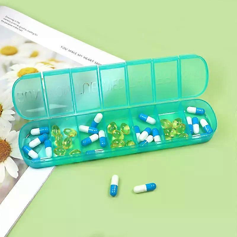 Weekly Medicine Box Mini Portable Pills Organizer Case 7 Grids Pill Box Tablet Storage Container pill container  pill organizer