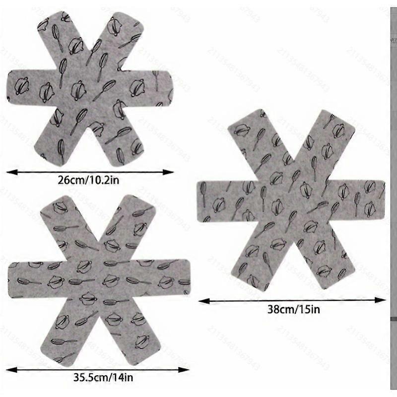3/12pcs Non-stick Protection for Pad Pan 38*38cm Divider Pads to Prevent Scratching Separate and Protect Surfaces for Cookware