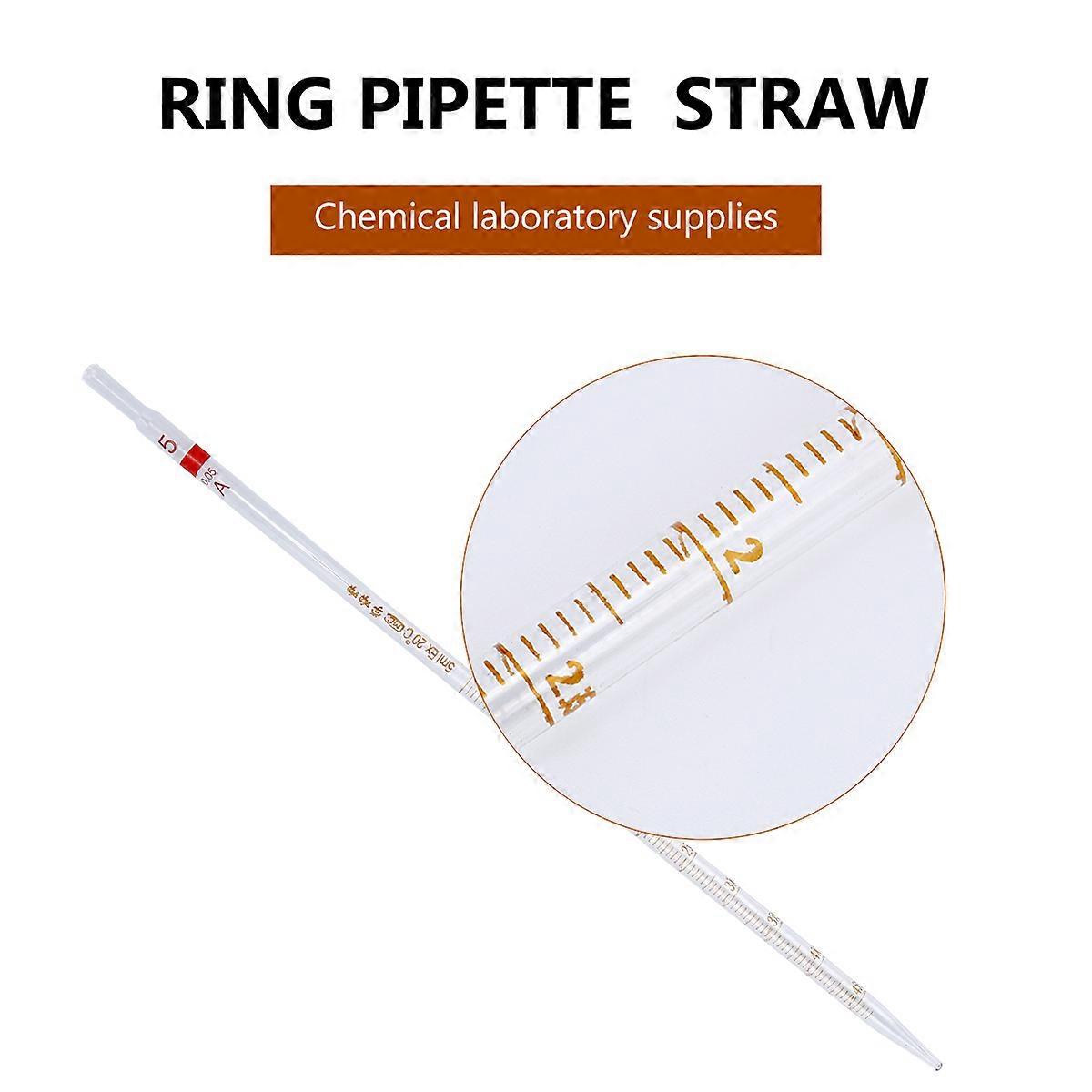 Glass Ring Pipette for Experimental Use 4Pcs Transparent Durable Measuring Tools