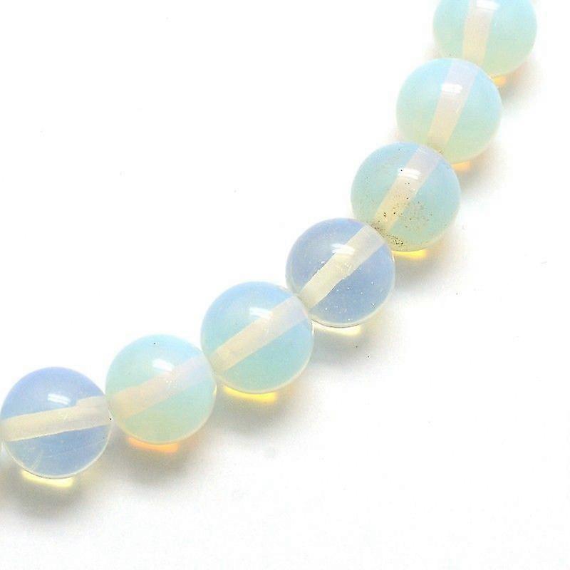 Opal Round Beads Strands 8mm Hole: 1mm 48pcs/strand 14 inch