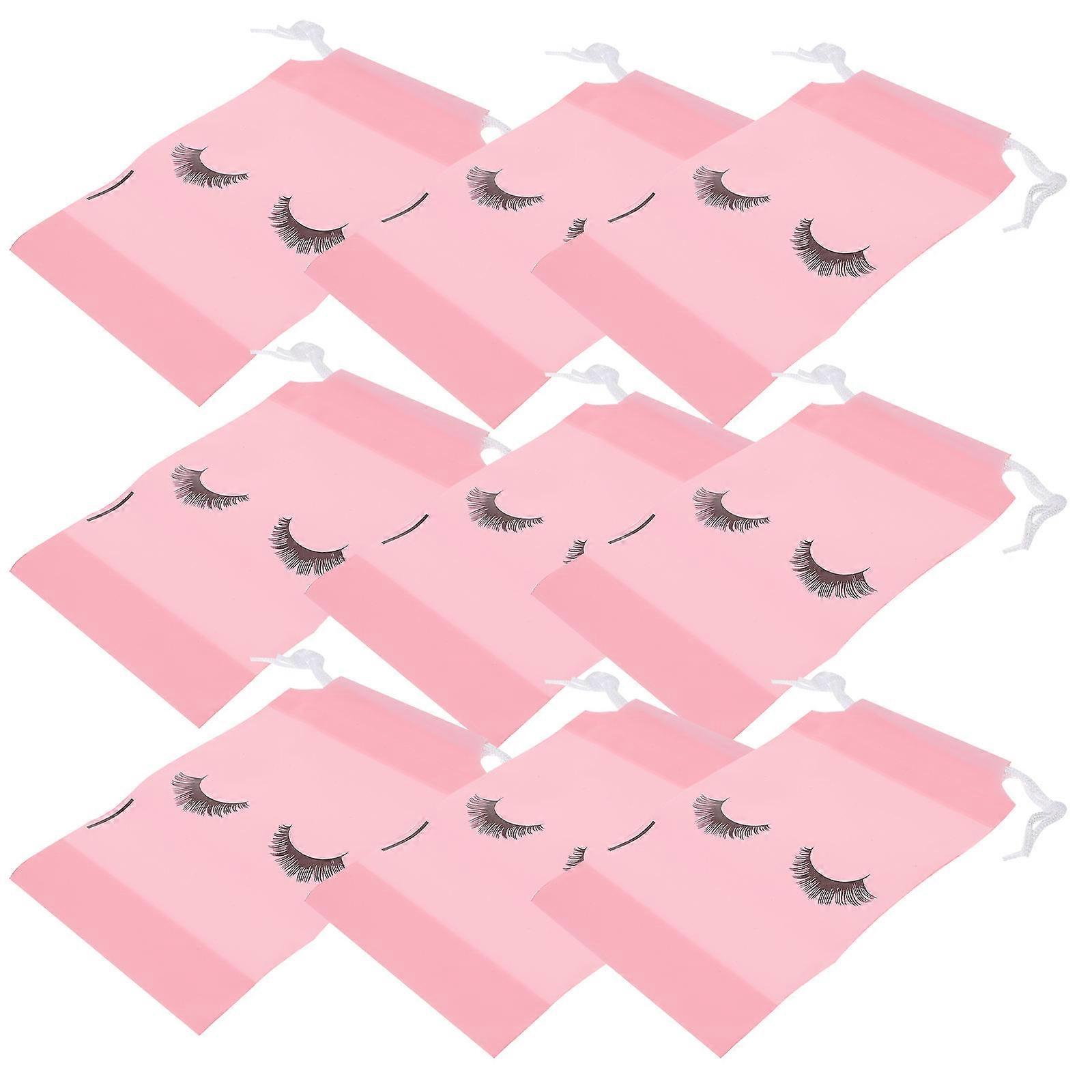 Makeup Pouch with Drawstring Eyelash Storage Bags for Protection 100Pcs