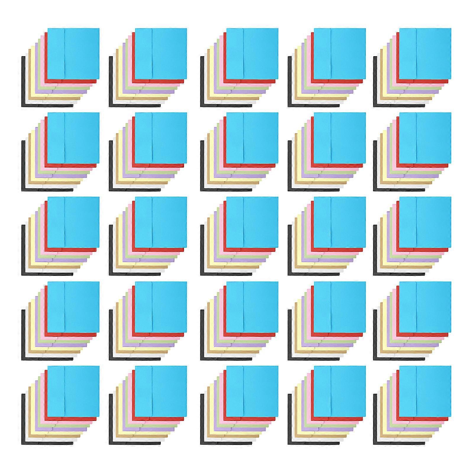 Small Kraft Paper Envelopes for Cash Storage 100Pcs Assorted Color