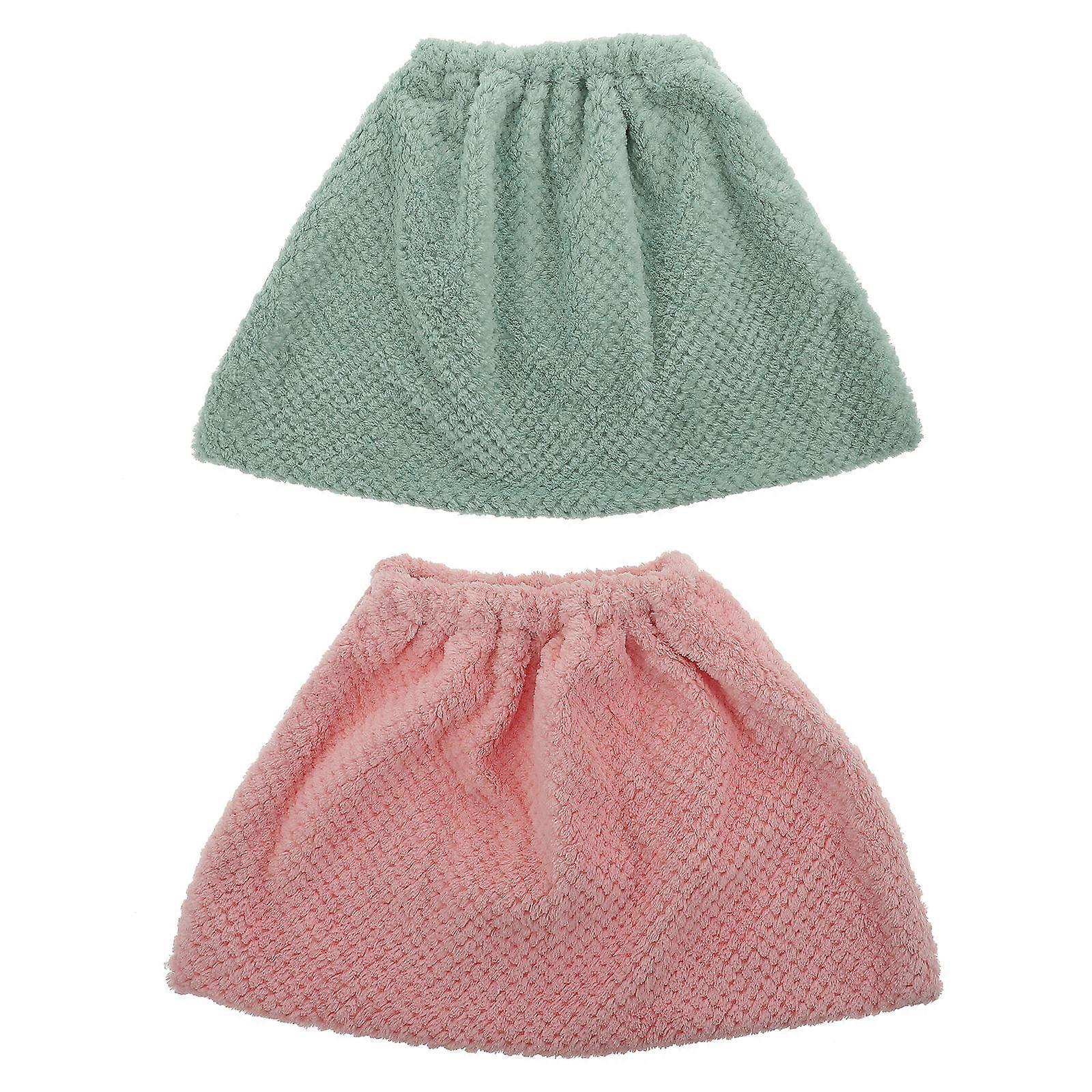 Household Sweeper Flannel Broom Cover Multi-Functional Broom Replacement Cloth Dust Removal 2Pcs