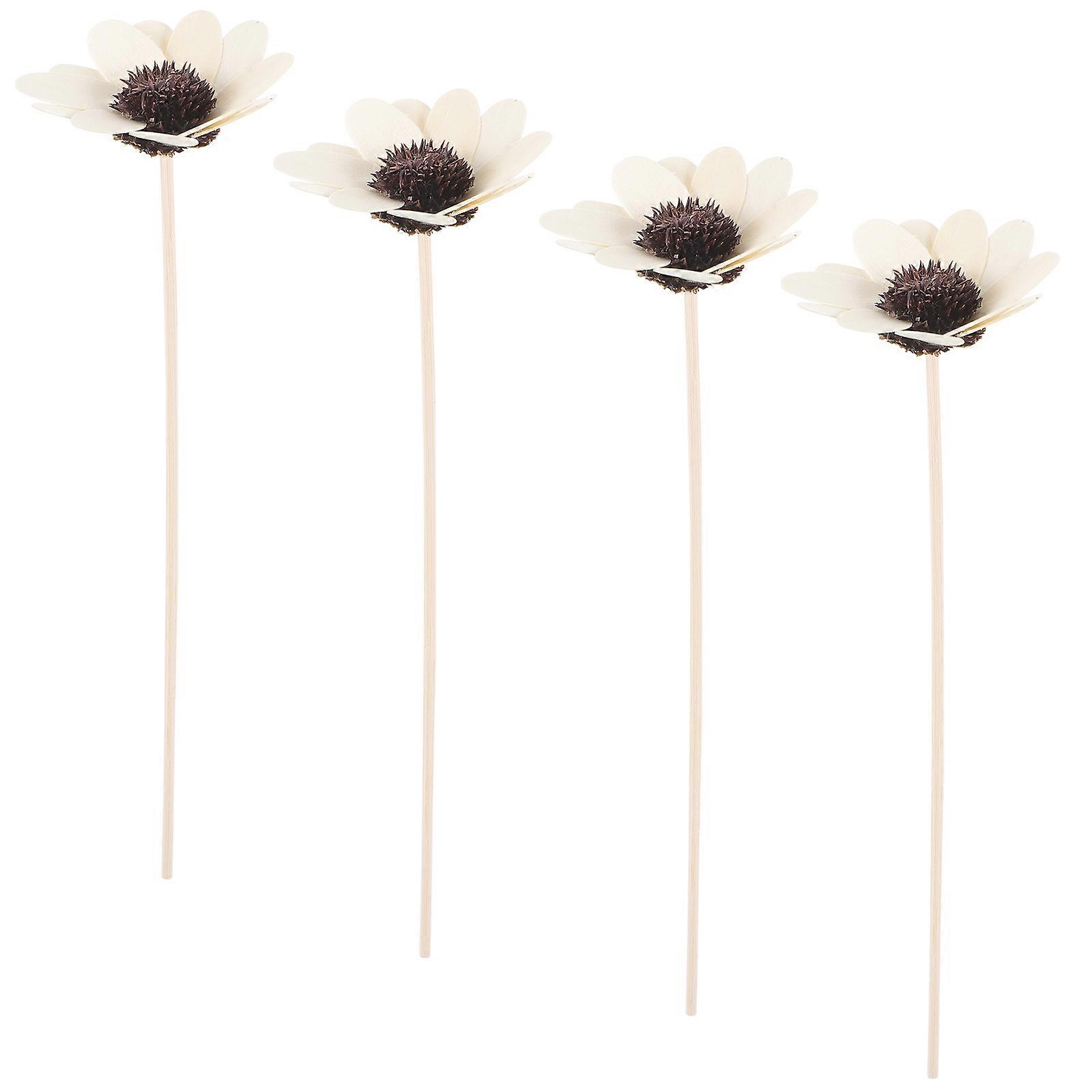 White Wood Diffuser Sticks for Decoration 4Pcs Essential Oil Aroma Diffuser