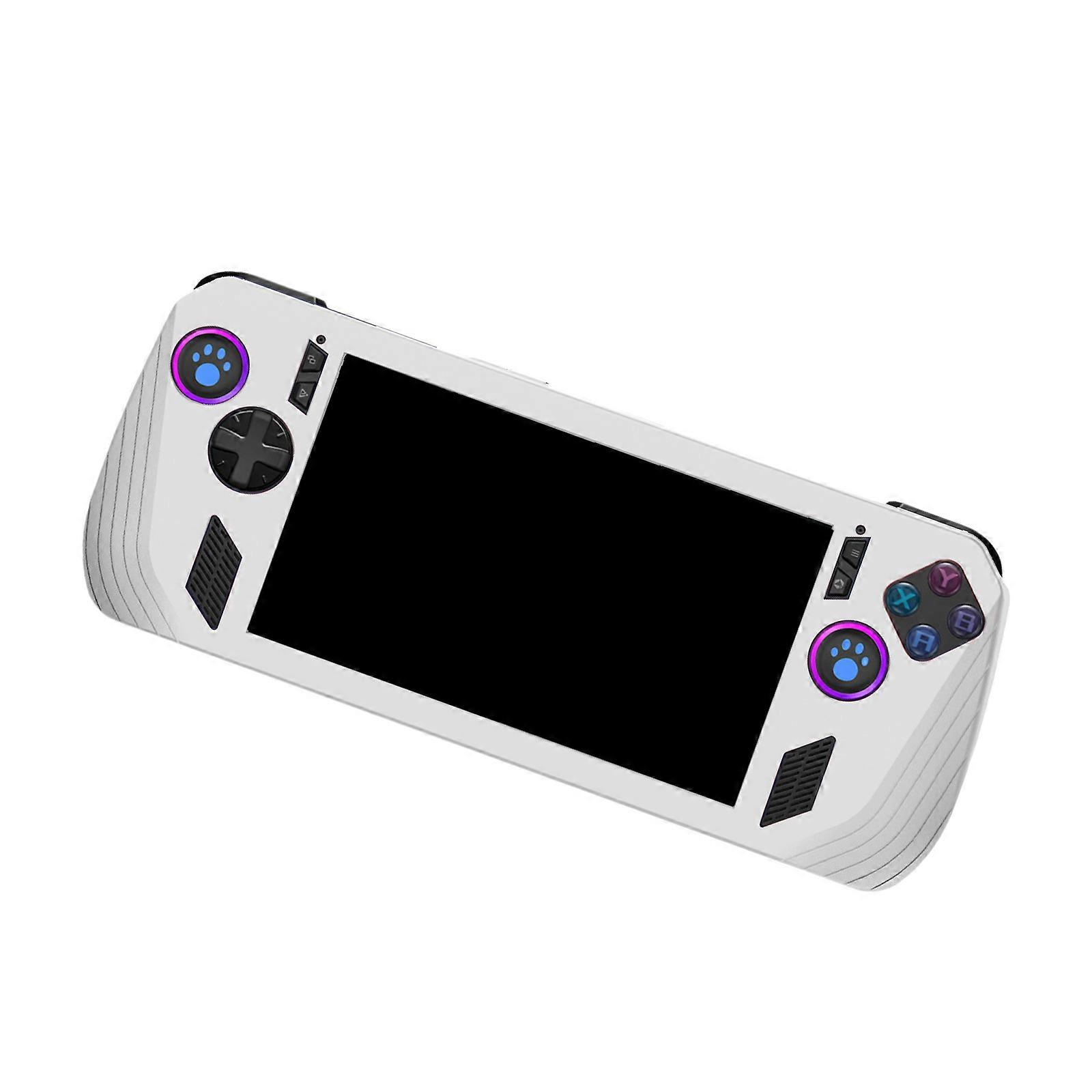 Silicone Gaming Handhelds Case Nonslip Shockproof Host Shell Dustproof Full Protections for Rog  White
