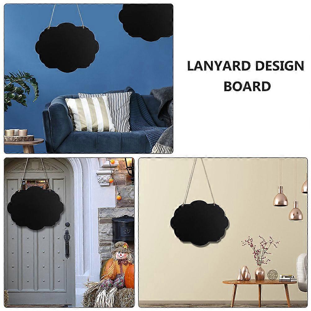 Shape Wooden Boards for Display 2Pcs Double-Sided Chalkboards