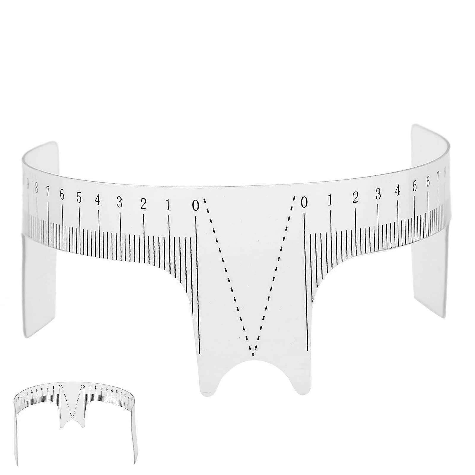 Professional Transparent Eyebrow Mapping Tool Microblading Ruler Nose Bridge Type B for Precision