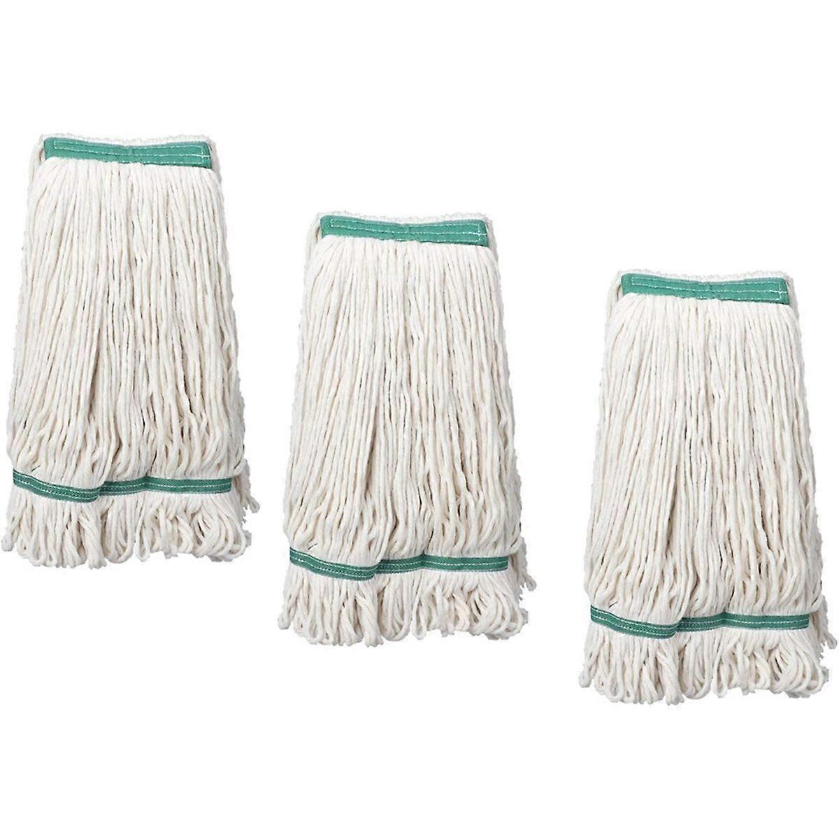 3PCS Loop-End Cotton String Mop Head,String Mop Refills, Mop Head Replacement for Home/Industrial/C
