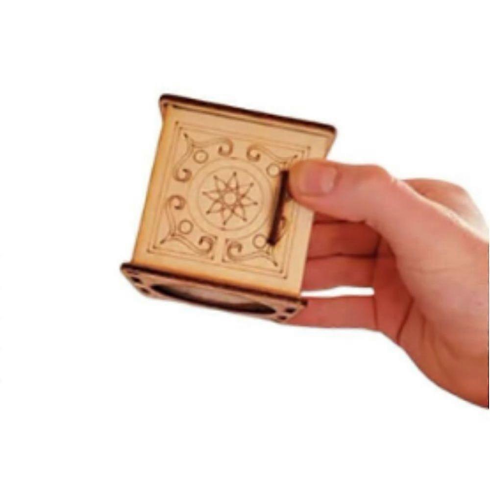 Handcrafted Wooden DIY Magic Set, Magic Pencil Box, Key Through Coin Magic