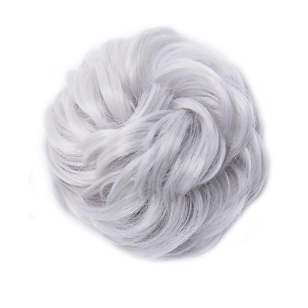 Chignon décoiffé avec volume instantané, extension de chignon bouclé pour queue de cheval