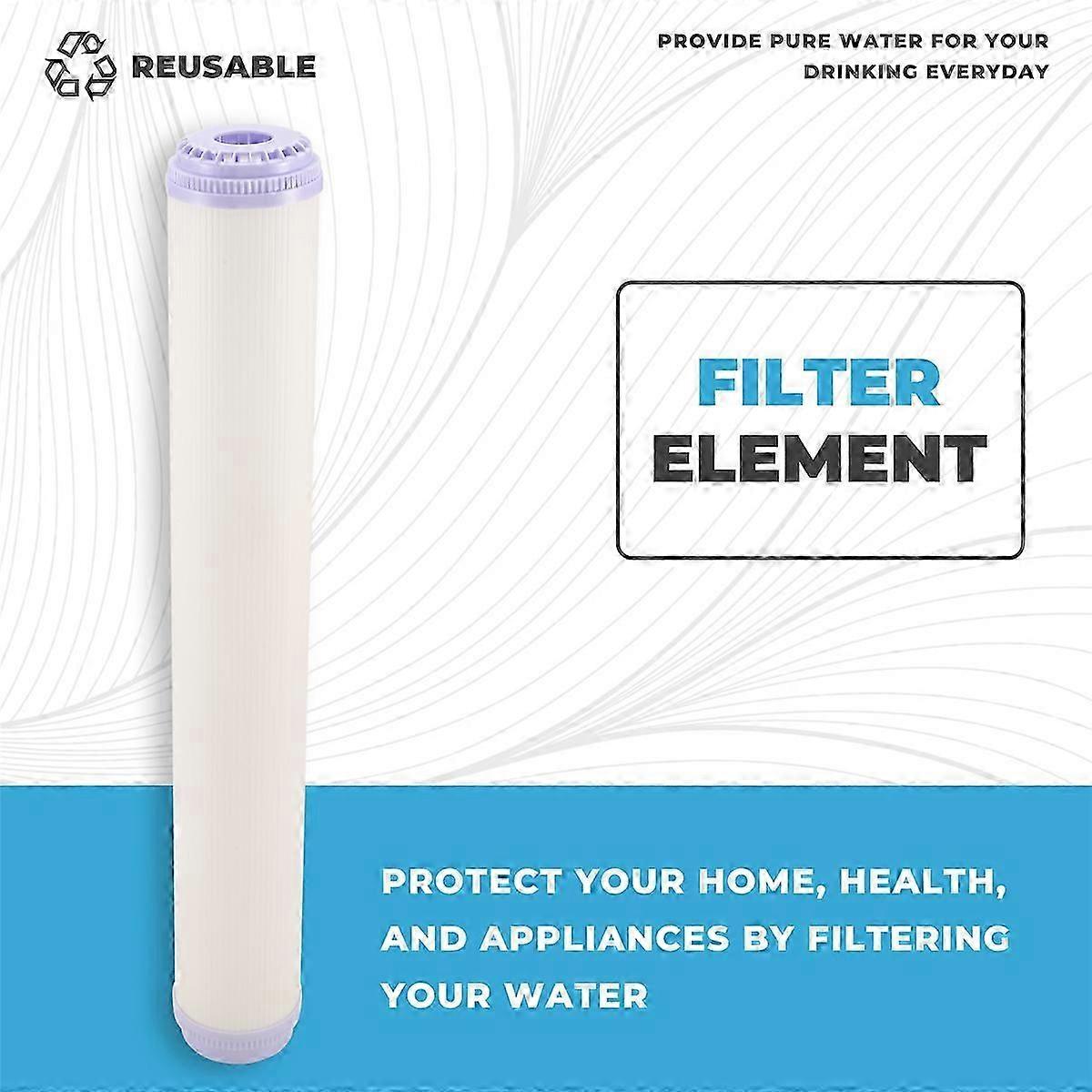20 Inch Ultrafiltration Membrane Flat Mouth Universal Filter Elements
