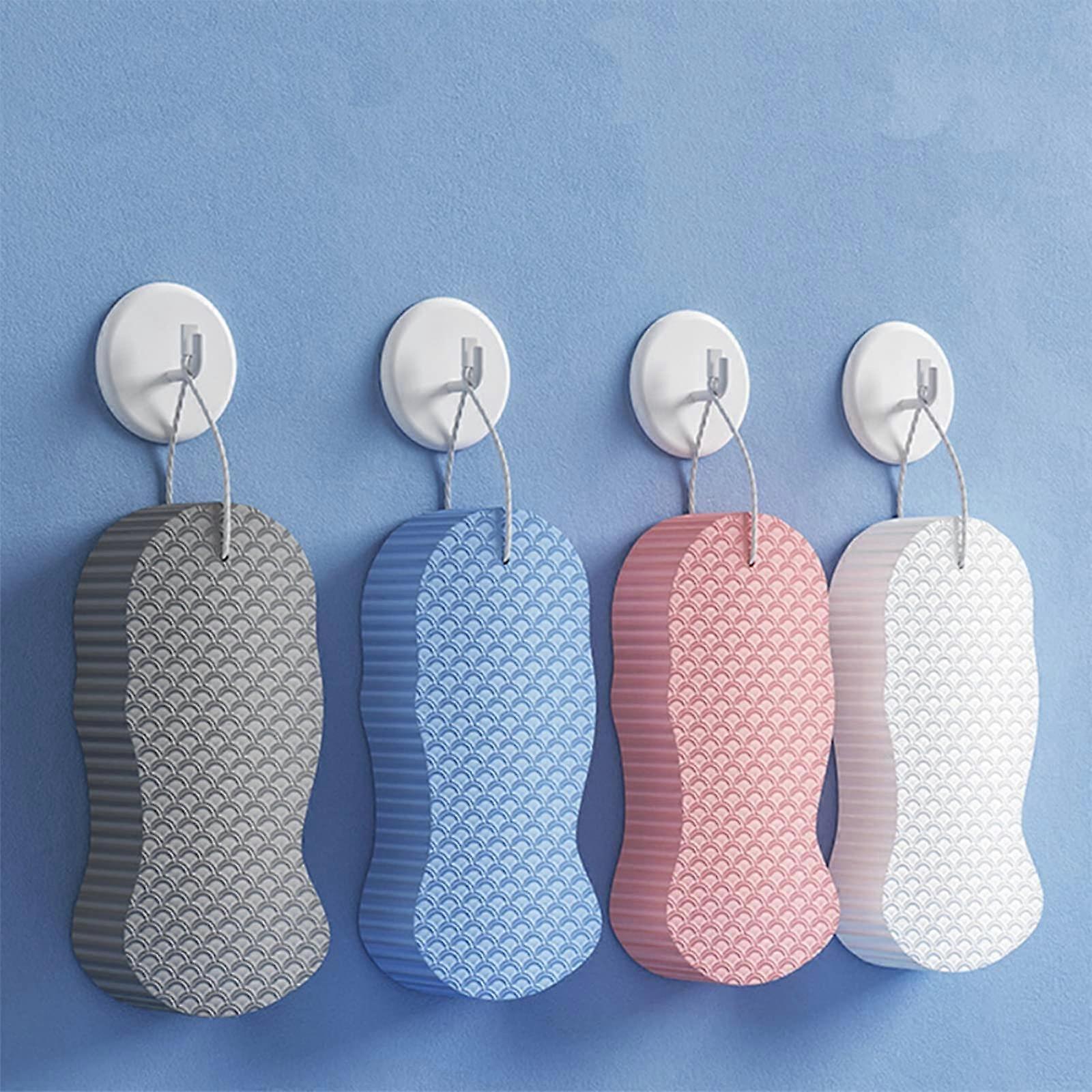 4 Pack Ultra Soft Exfoliating Bath Sponge for Deep Gentle Face and Body Scrub,  Absorption