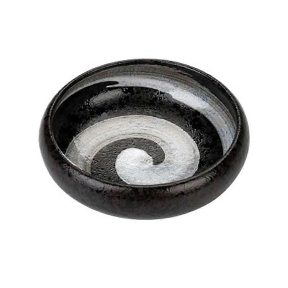 Ceramic Sauce Dish Microwave Dishwasher Safe Small Dipping Bowl for Condiments Black