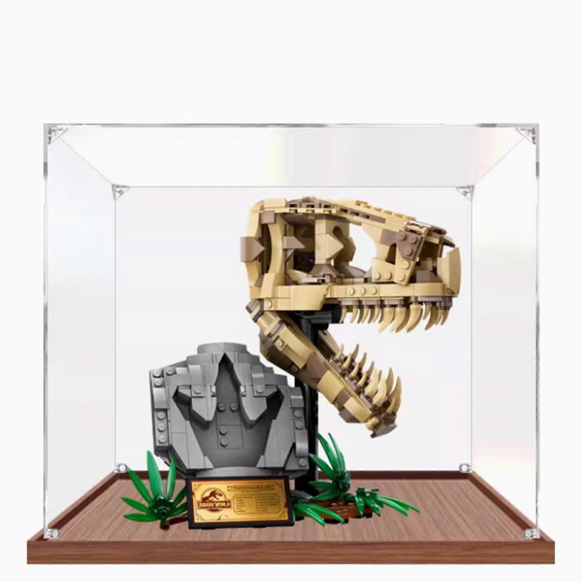 Acrylic Display Case for  76964 Dinosaur Fossils Set, Clear DustProof Box with ScratchResistant Surface