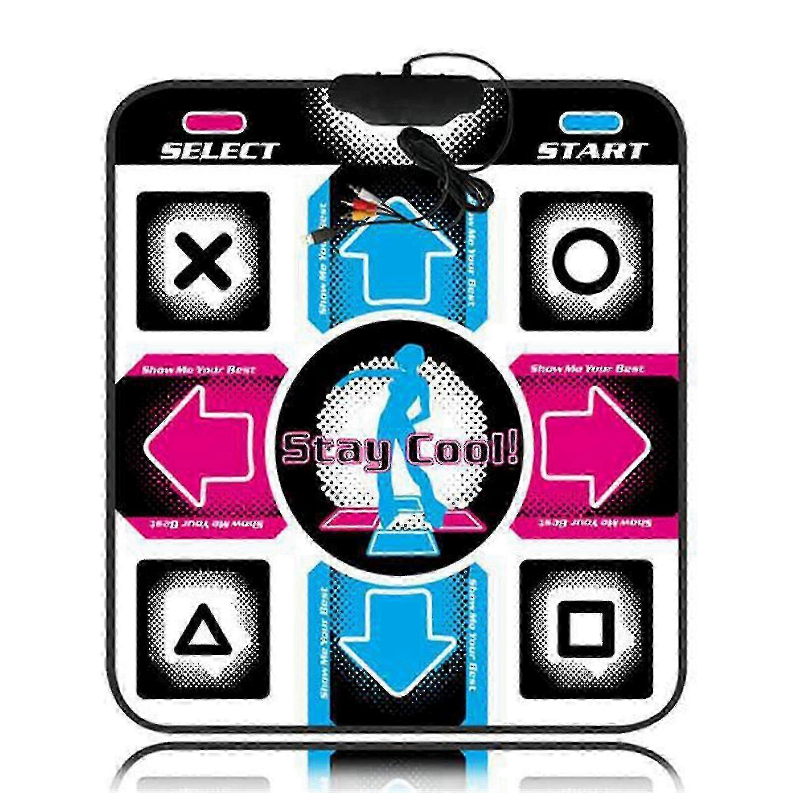 Interactive Dance Mat with USB Computer Interface, Multi-Level Games for Indoor Fitness & Fun