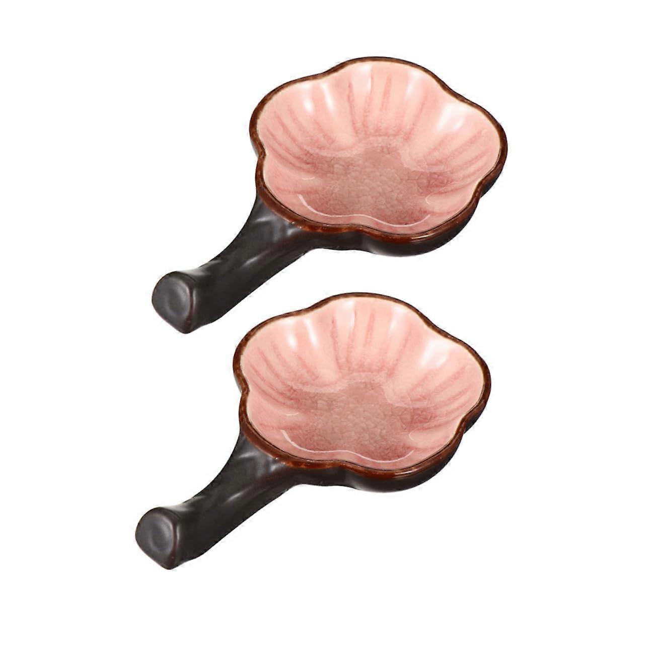 Ceramic Brush Holder and Calligraphy Ink Dish Set, Dual Function, Stable Retro Desk Art Decor