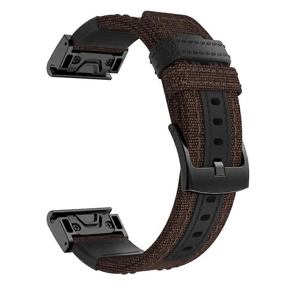 Quick Release Canvas Watch Band Strap 22mm Adjustable Comfort for Garmin Forerunner 935 945