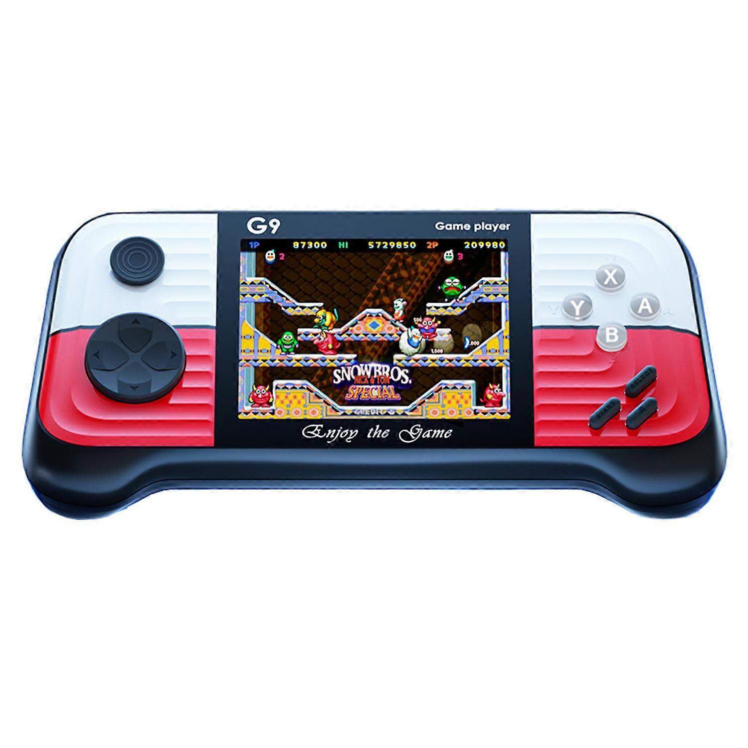 Retro Handheld Game Console with 400 Games, 3.0' Screen, TV Output, Rechargeable Battery, Red