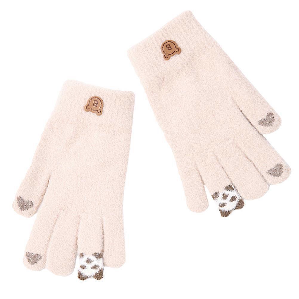 Thicken Gloves Winter Gloves for Touch Screen Operation 1Pair Cartoon