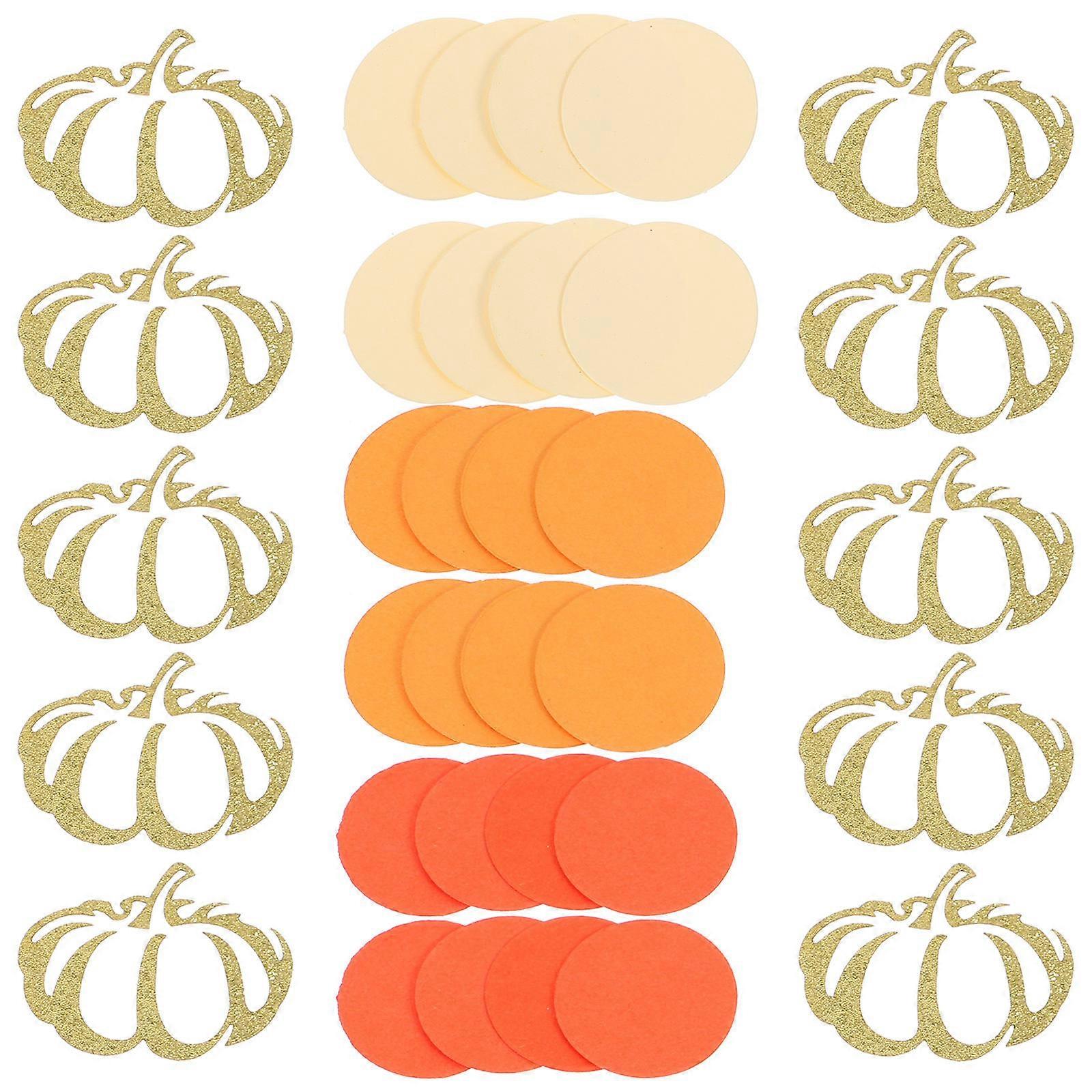 Thanksgiving Confetti Artificial Pumpkin Confetti for Decor 1 Bag