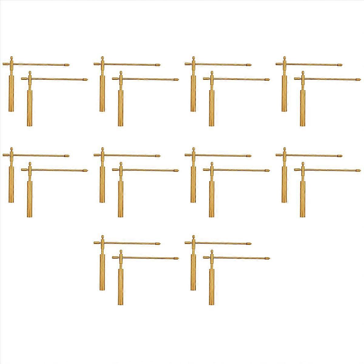 2pcs Copper Dragon Seeking Dowsing Rod Adjustable Detector