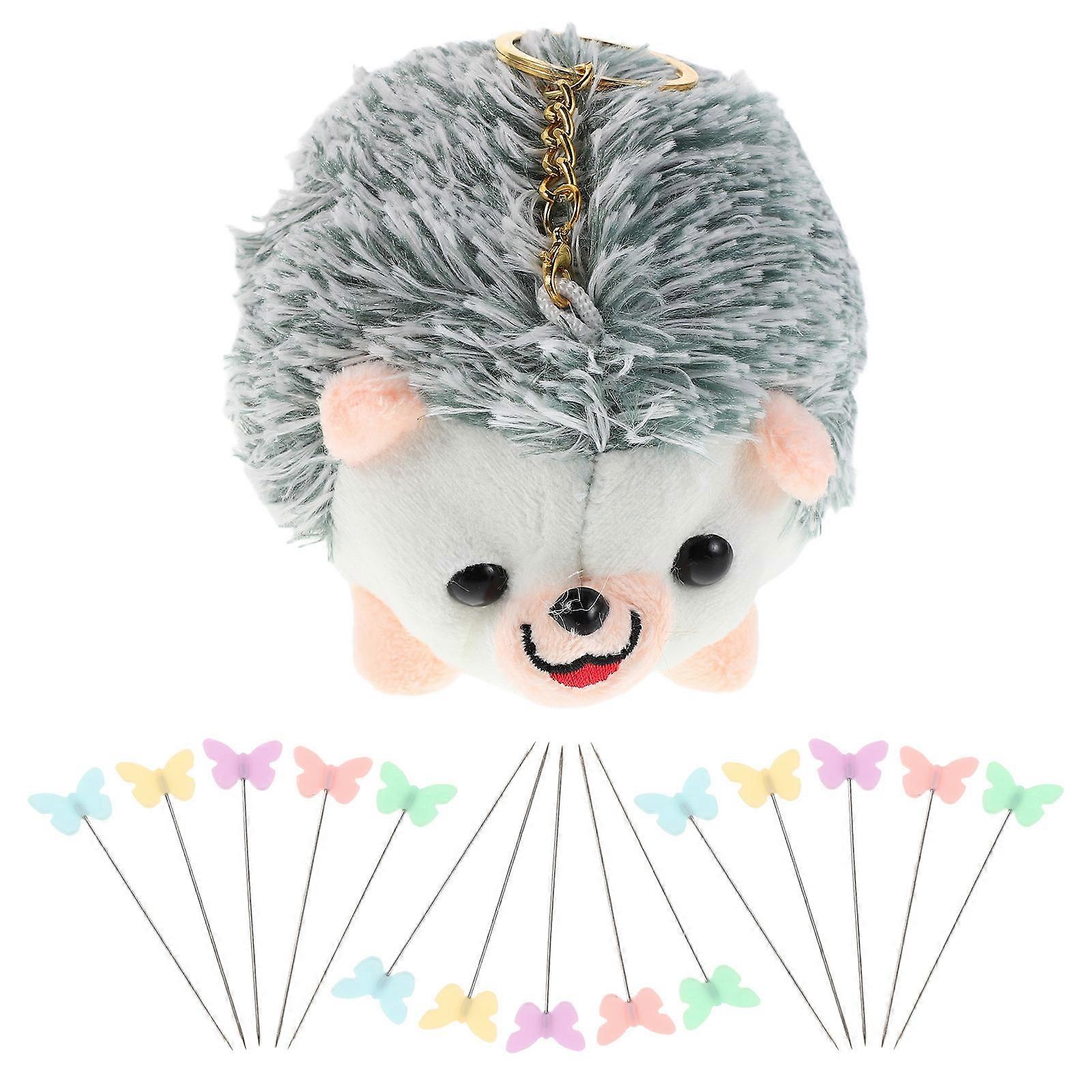 Embroidery Pin Cushion Hedgehog Shaped Needle Holder for Patchwork DIY Sewing 1Set