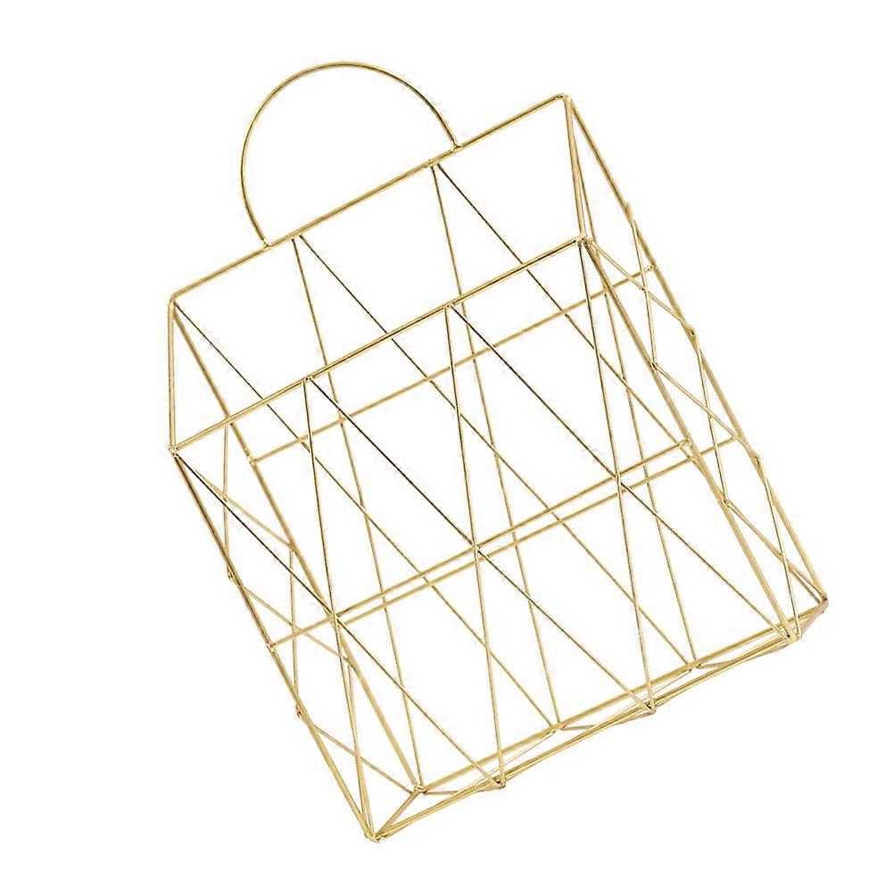 Hanging Magazine Holder Iron Rack for Storage 2Pcs -Mounted Basket