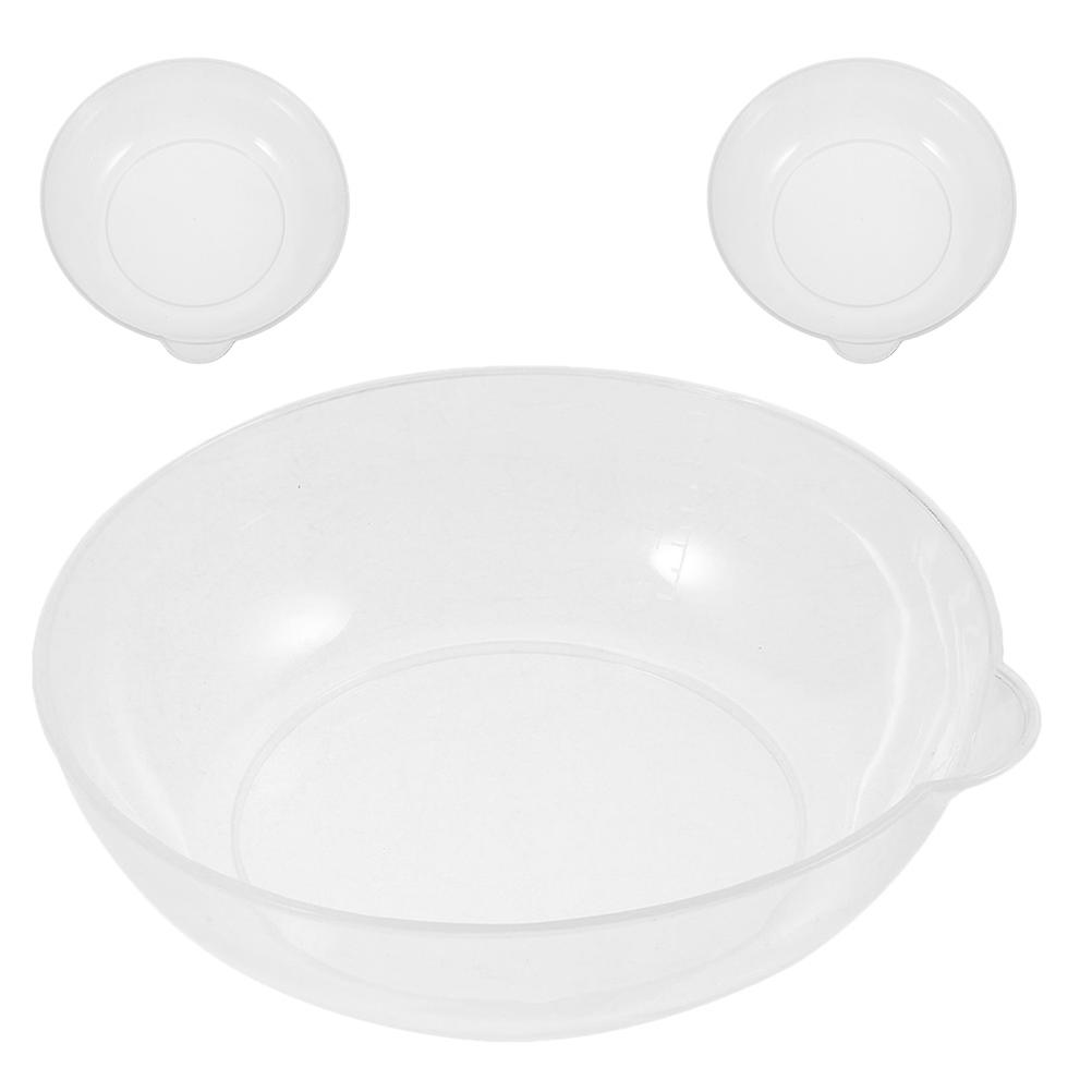 Kitchen Weighing Tray Plastic Scale Pan for Baking Use 3Pcs White