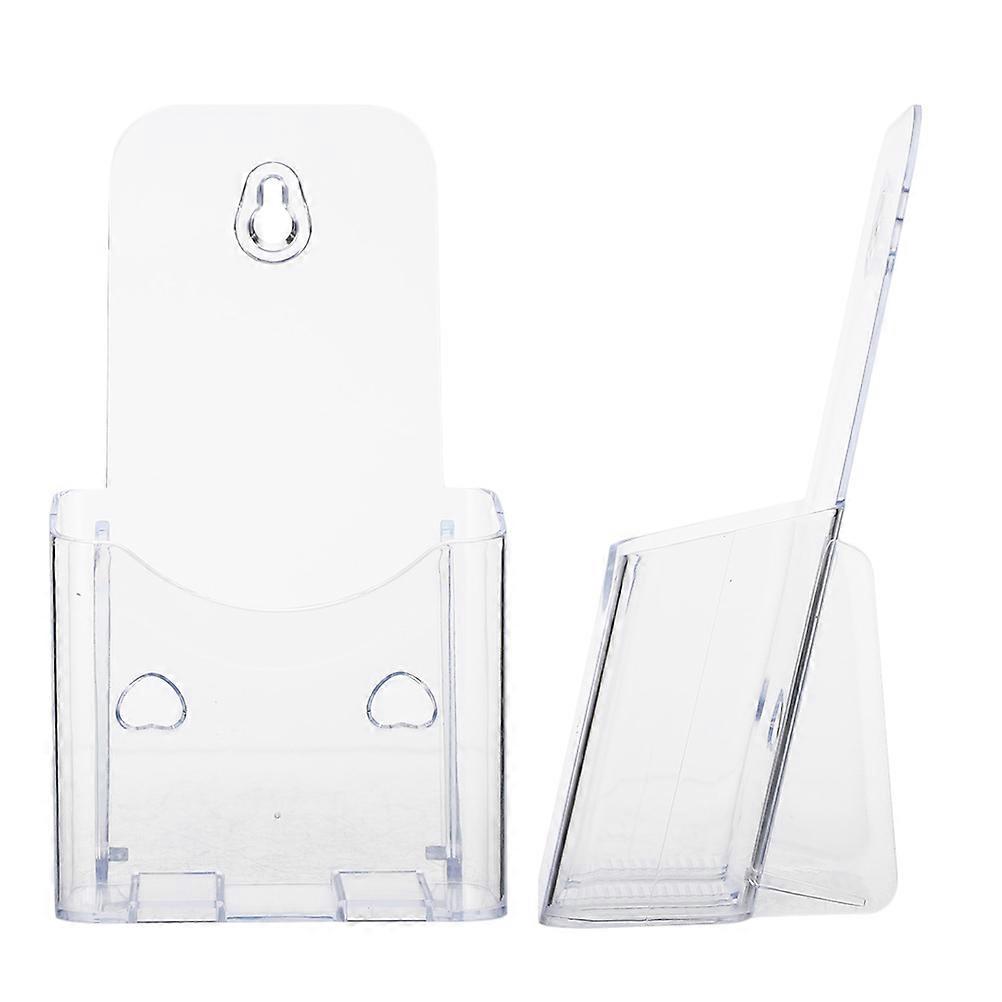 Acrylic Magazine Holder Wall Mounted File Holder for Storage 4Pcs