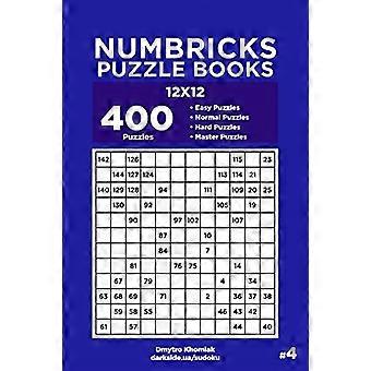 Numbricks Puzzle Books-400 Łatwe do opanowania łamigłówki 12x12 (tom 4)