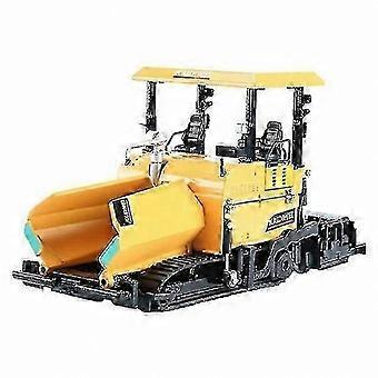 Caminhão de construção de estradas amarelo, modelo em escala 1:40, brinquedo para crianças, máquina de asfalto, decorativo.
