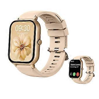 Smartwatch met belfunctie, 1,83 inch display, fitness tracker, AI-spraakbediening, gezondheidsmonitor, meer dan 110 sportmodi, compatibel met iOS en Android.