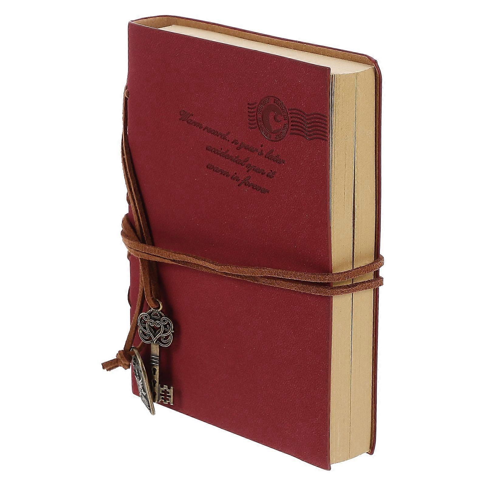 PU Cover Notebook Vintage Style String Bound 3Pcs Set