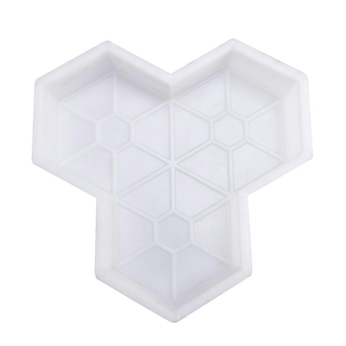 DIY Path Mold Plastic Maple Leaf Brick Mold for Paving Cement 3Pcs