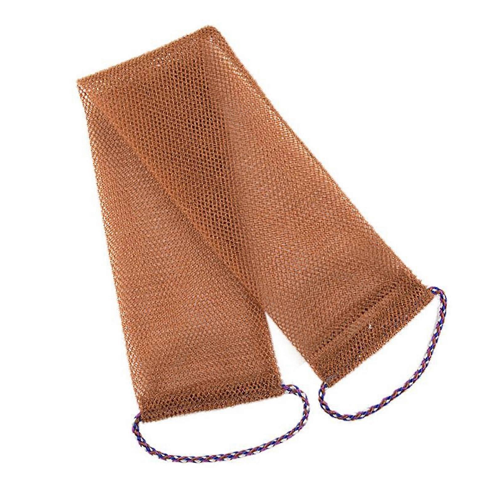Bath Towel with Long Drawstring Design for Back Scrubbing and Shower