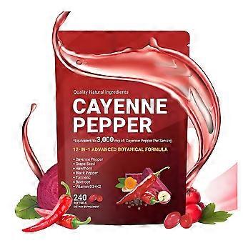 12 in 1 Cayenne Pepper Botanical Extract Nutrition - Gels & Chews Pack, 240 Grains Available_s