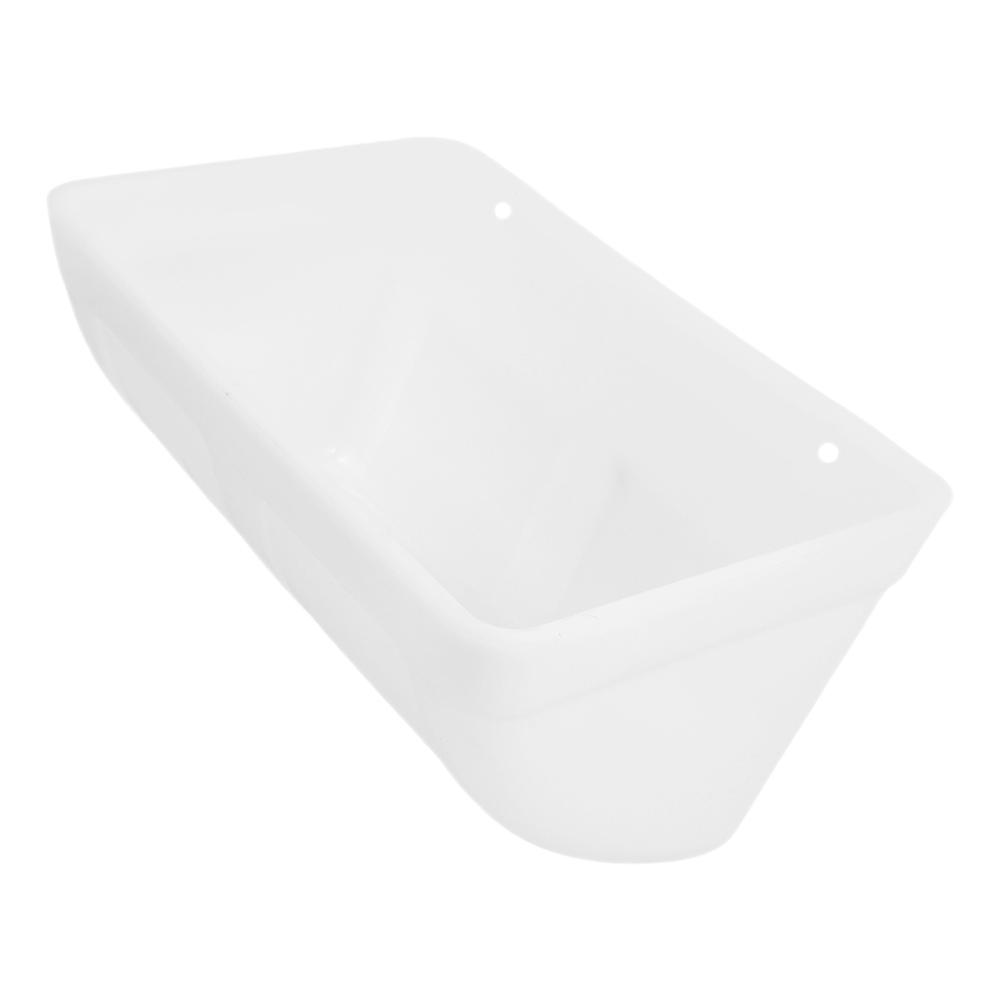 Automatic Goat Feeding Trough White Plastic Container for Storage 1Set