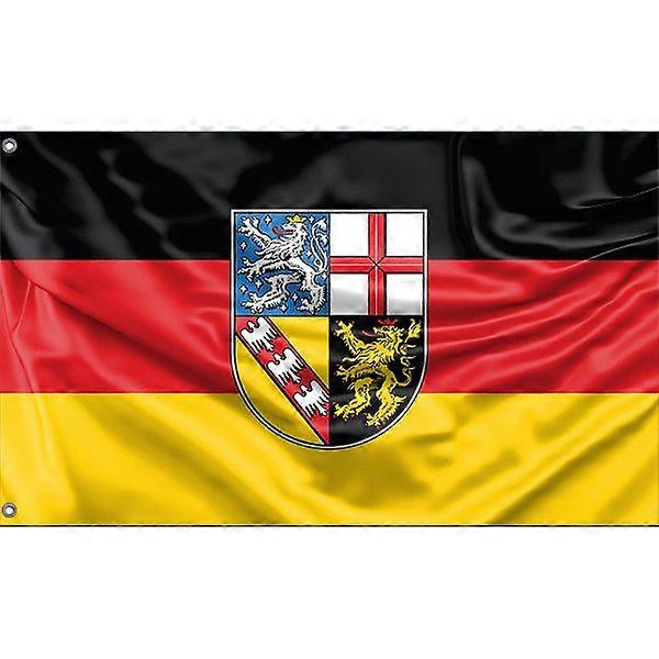 Saarland Germany Flag A3393