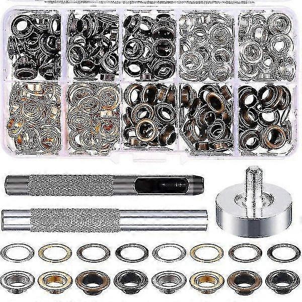 200 pcs Sewing eyelets, 6 mm Metal