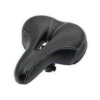 Selle de vélo confortable avec coussin et revêtement noir, dotée d'un système de ventilation, idéale pour les trajets courts et longs (1 pièce).