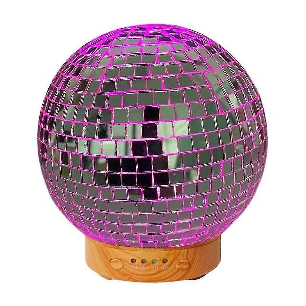 Disco Ball Diffuser Rotatable With 7 Color Mood Light - Disco Ball Decor Multi- Disco Diffuser, Us Plug