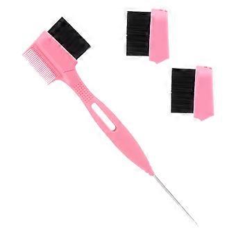 Eyebrow Brush for Women Pink with Replacement Brush Heads Portable 1Set