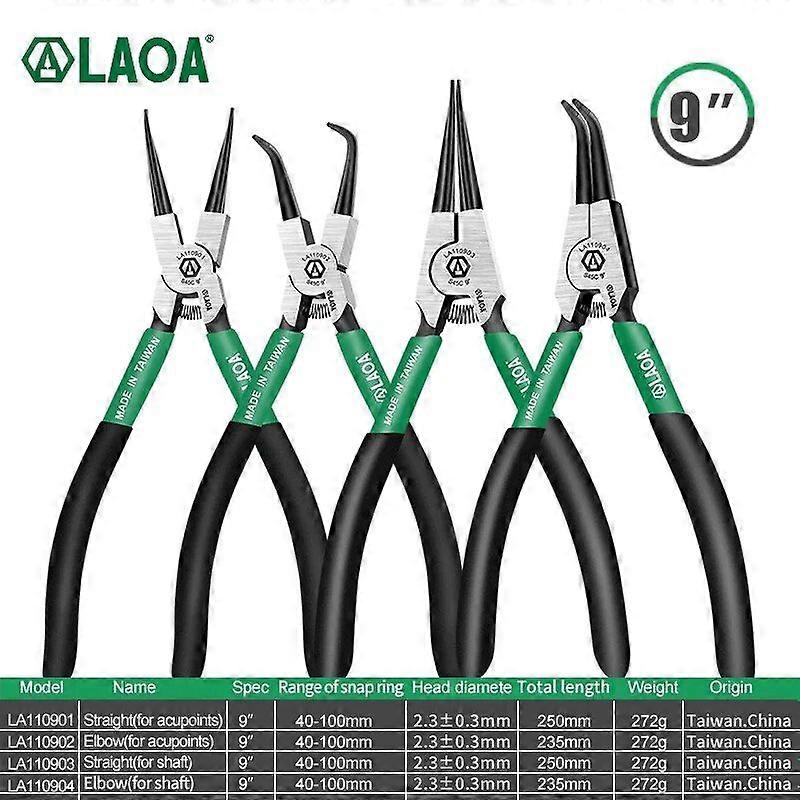9/12 Inch Borgringtang Multifunctionele Schachtgat Snap Ring Tang Set Multi Crimp Tool Interne Externe Ring Remover