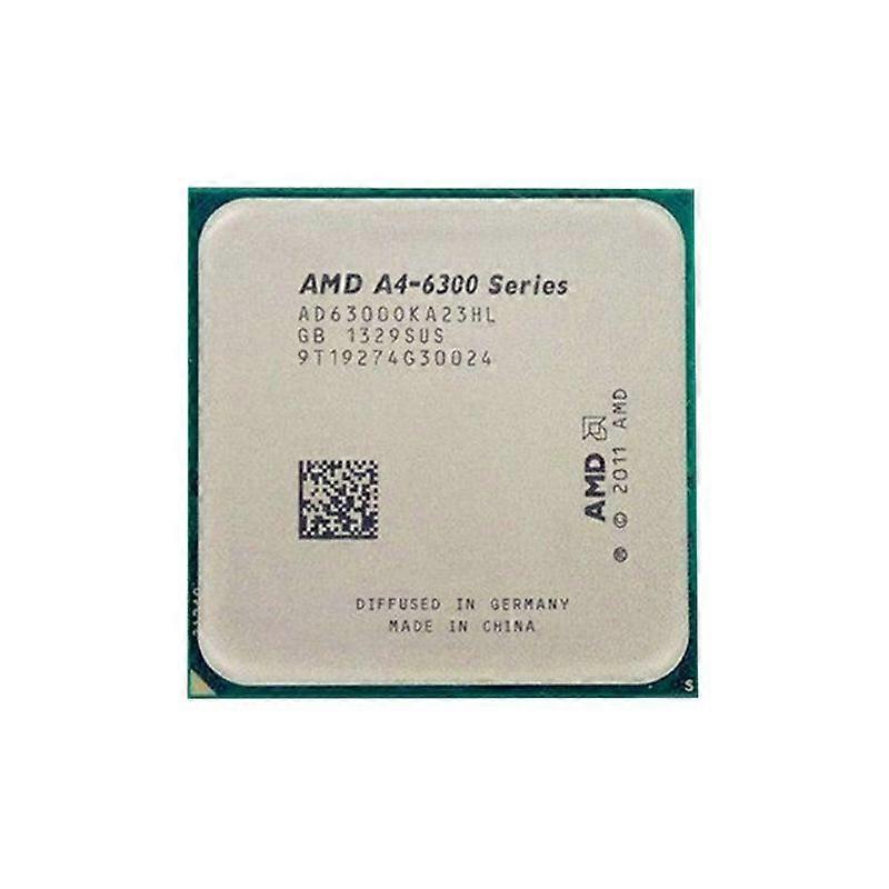 A4-6300 CPU - Socket FM2 2 Cores 2 Threads 3.7GHz 1MB L2 Cache 2MB L3 Cache 65W.