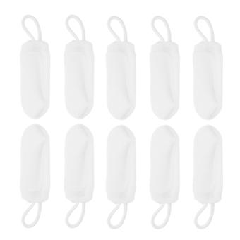 Dog Toothbrush Finger Sleeve Nylon for Dental Care 40Pcs White