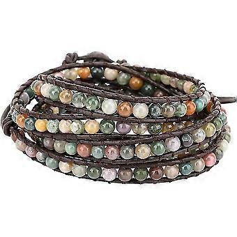 Layered Leather Bracelet, Heilwiy Rivet Leopard Print Bohemian Style Multilayer Wrap Bracelet Gift