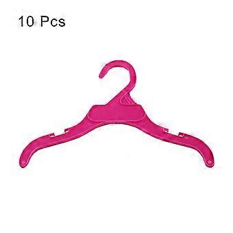 QingHai 10Pcs Plastic Dog Puppy Cat Clothes Hanger Rack Storage Organizer Pet Supplies