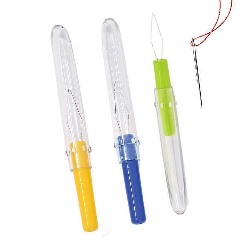 Sewing Needle Threader 3PCS Small Automatic Threader Tool Colorful Needle Threader compatible with DIY Lovers Universal Sewing Tool