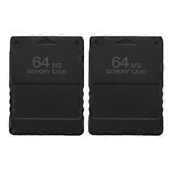 2X  64MB Memory Save Card suitable for PlayStation 2 PS2 Console Game