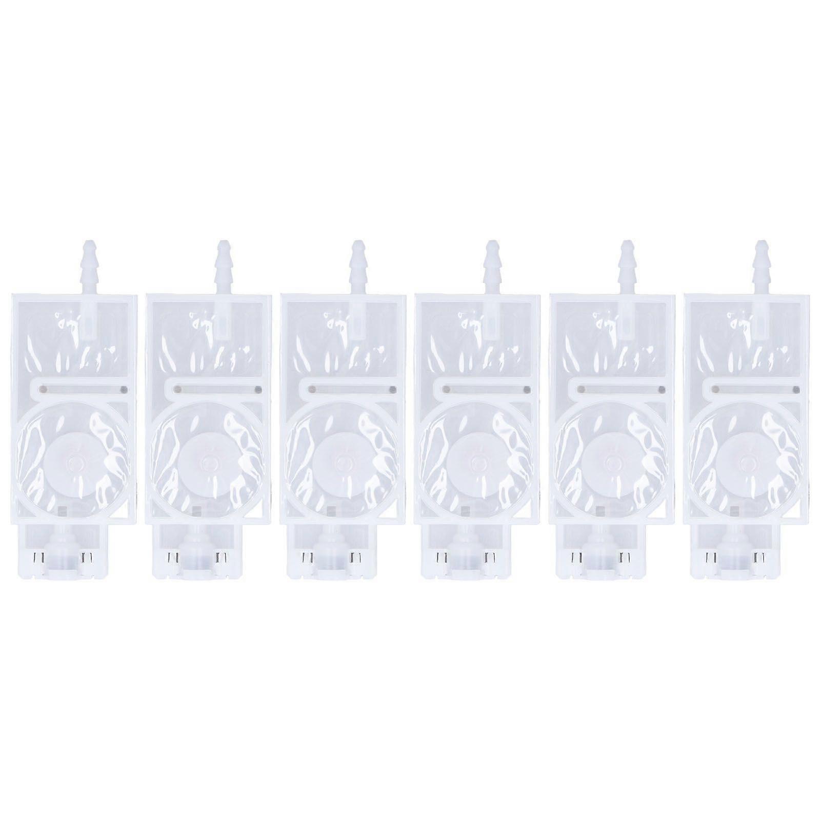 6Pcs Ink Damper Solvent Inkjet Head Rectangular PP Damper Replacement for XP600 Printer